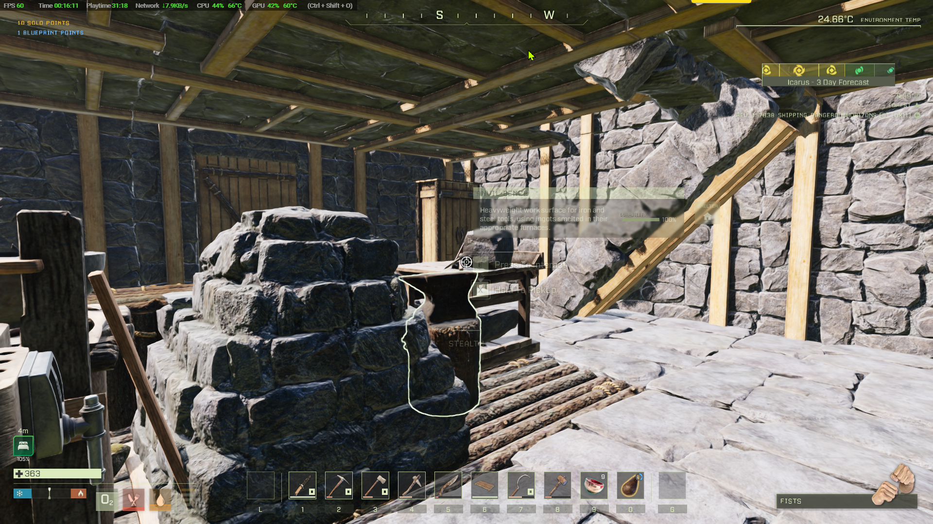 Inside the extension add a stone stair.
