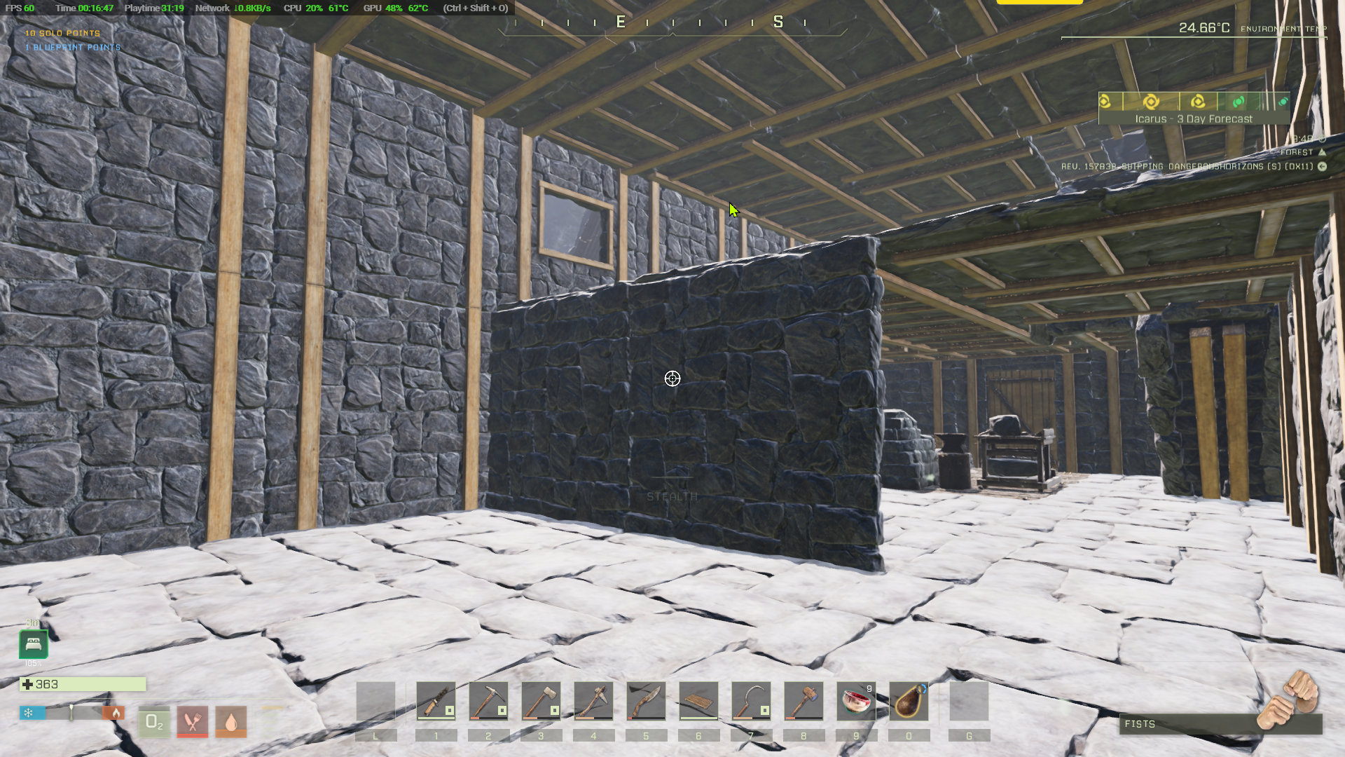 Only half a floor