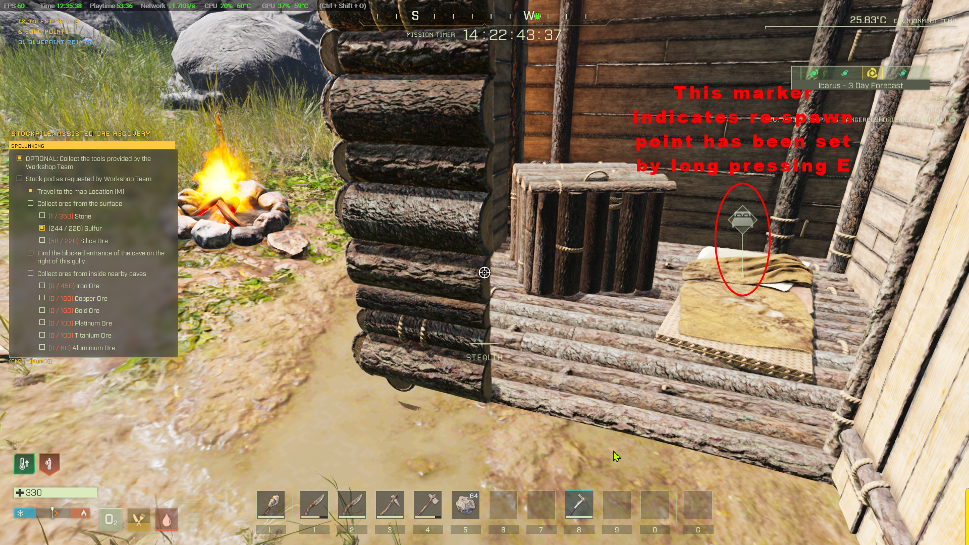 Spelunking Base