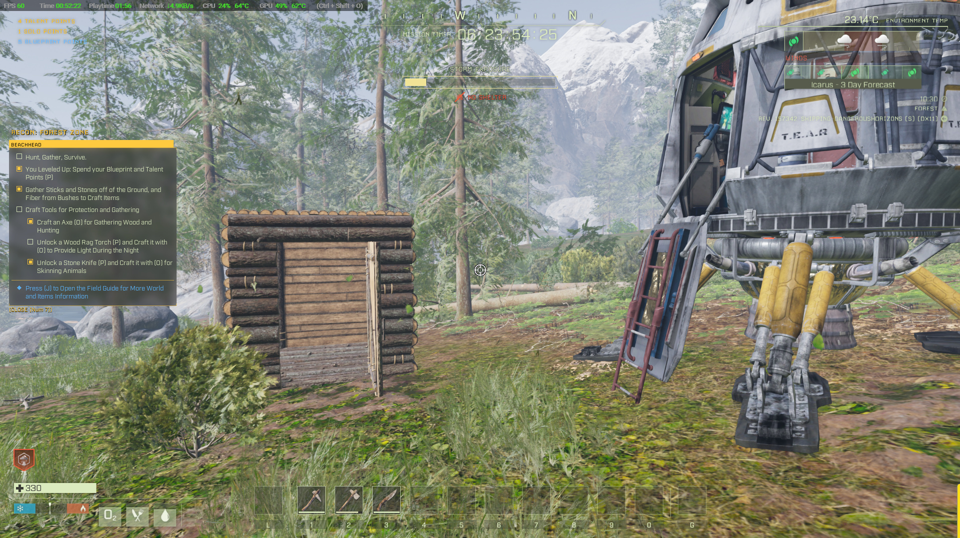Completed Shelter