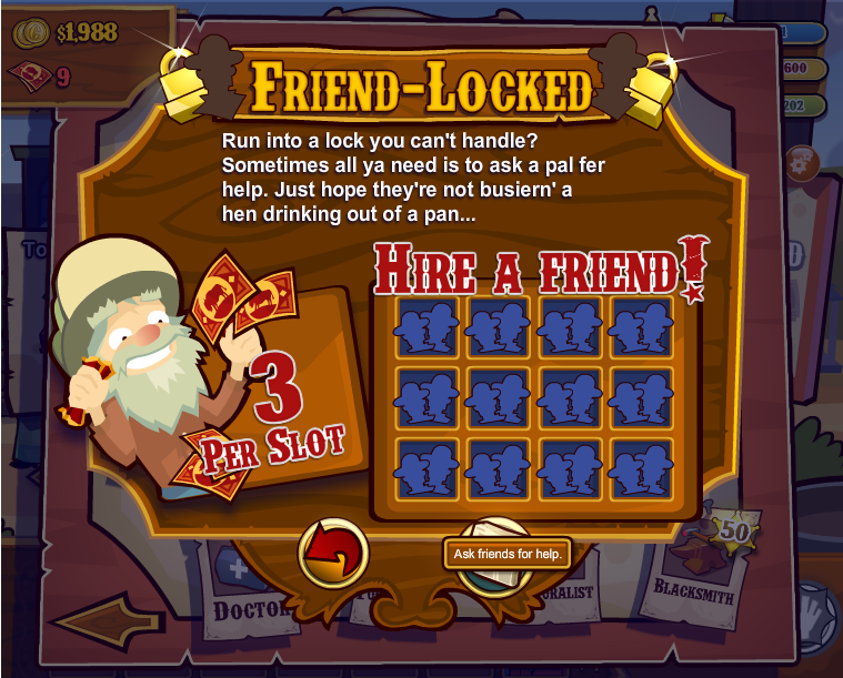 Friend locked item