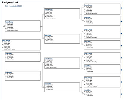 Simple pedigree chart