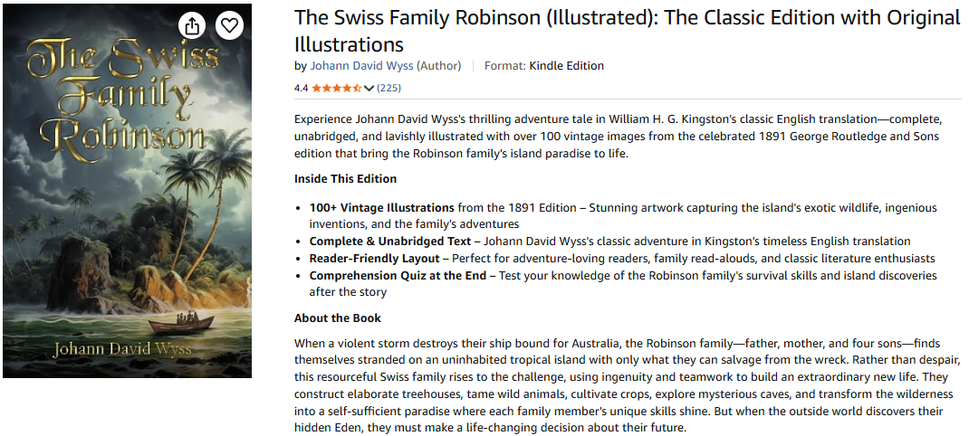 Swiss Family Robinson Cover
