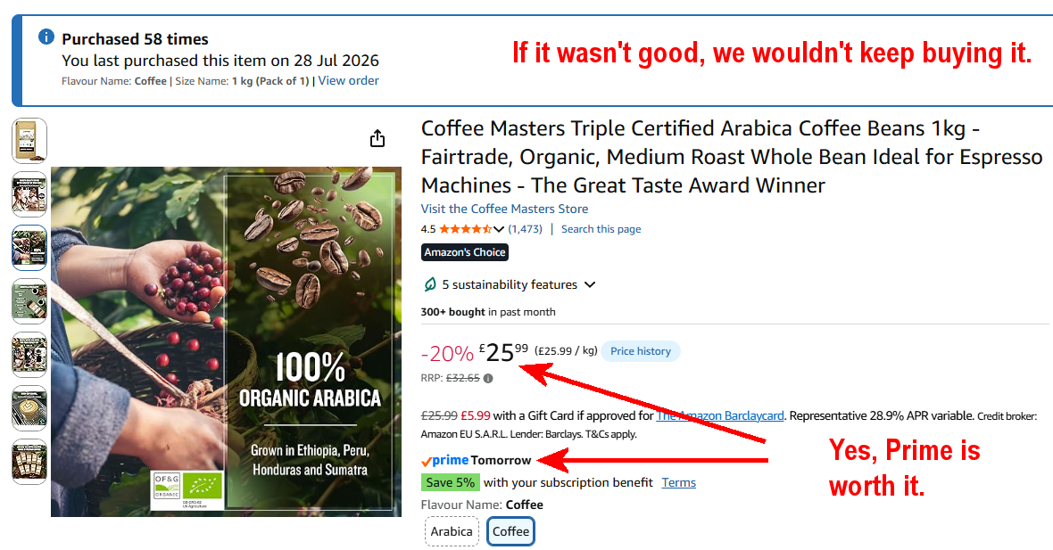 Organic coffee beans have the chlorogenic acid non-organic coffee misses out on.