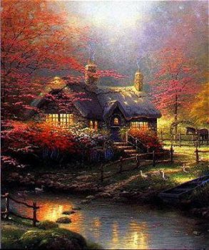 Thomas Kinkade - House By Stream
